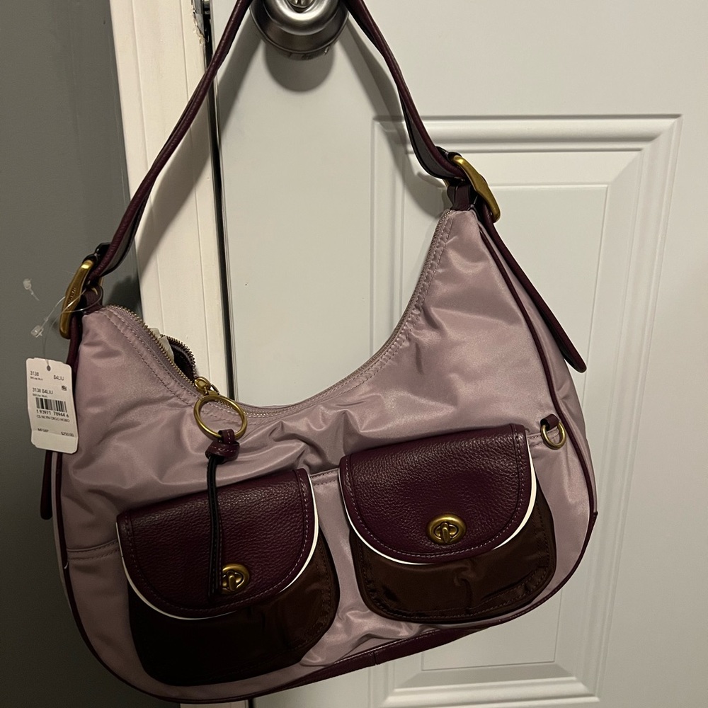 COACH Color Block Cargo Shoulder Bag